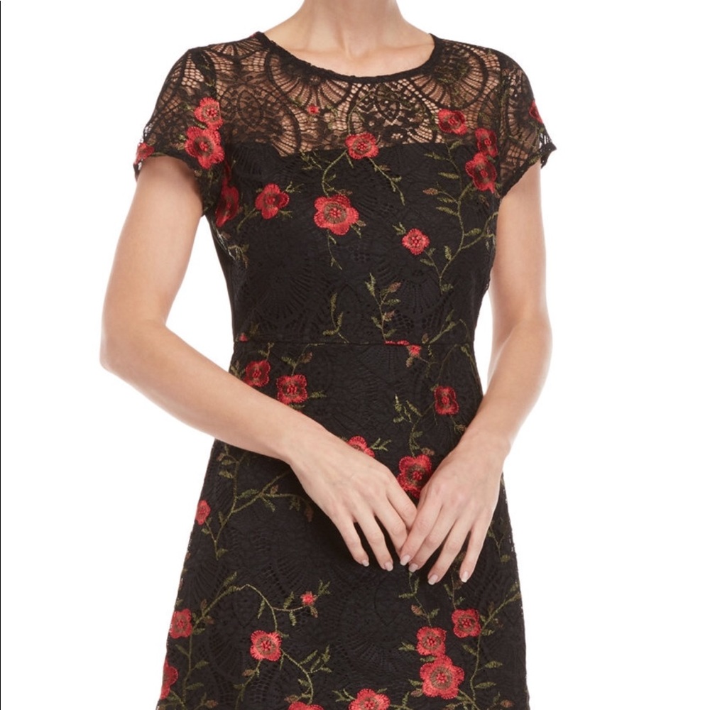 Lucy Paris Amanda Floral embroidered dress